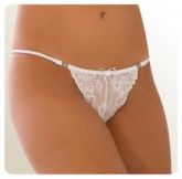 Calcinhas Fio Dental Sensual Branca
