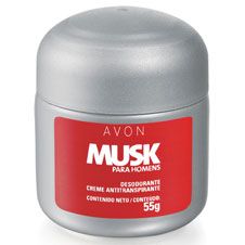 Musk para Homens Desodorante Antitranspirante Creme